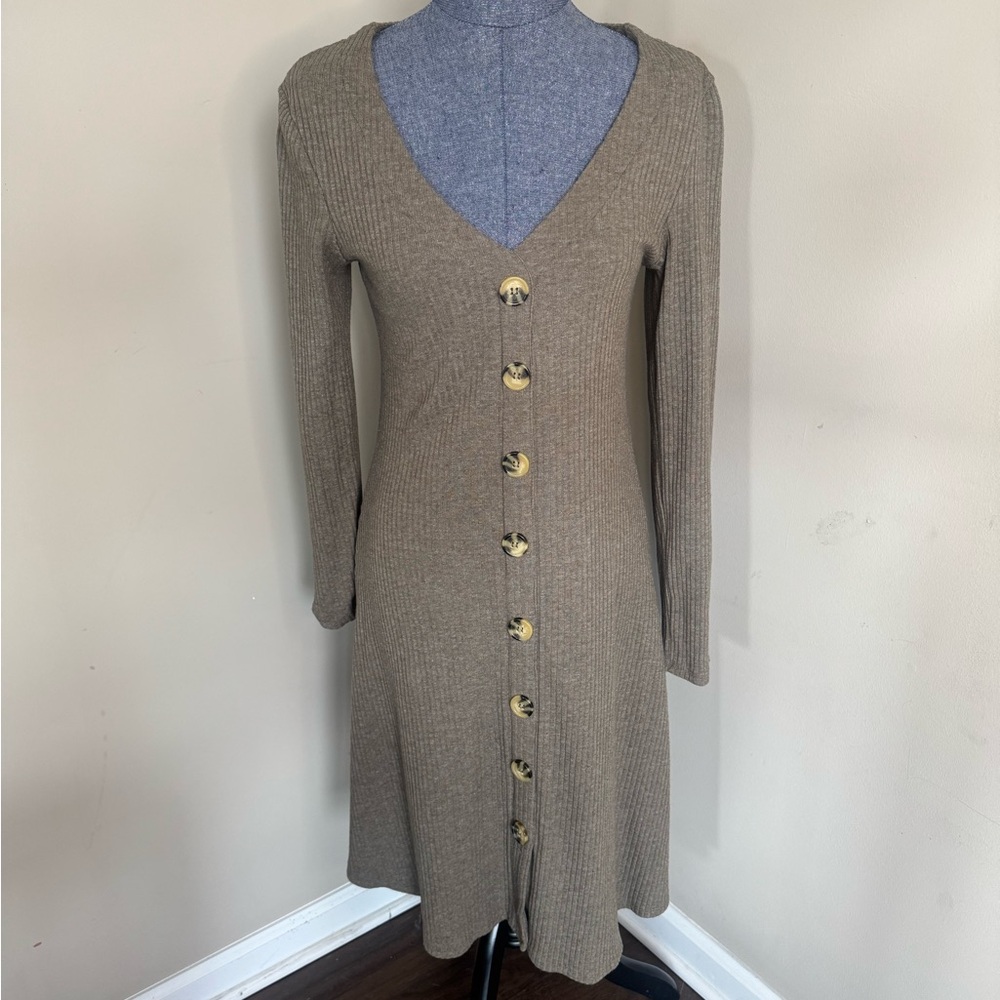 Velvet Heart NWOT Ribbed Button-Down Dress